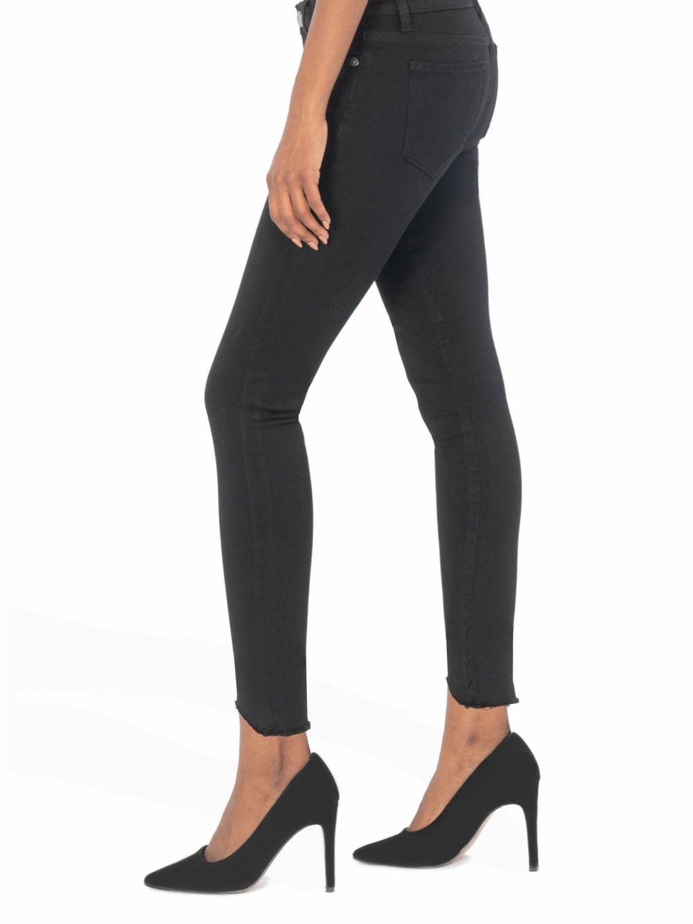 NWT Kut from the Kloth Black Carlo Skinny Ankle Jeans - Picture 2 of 8